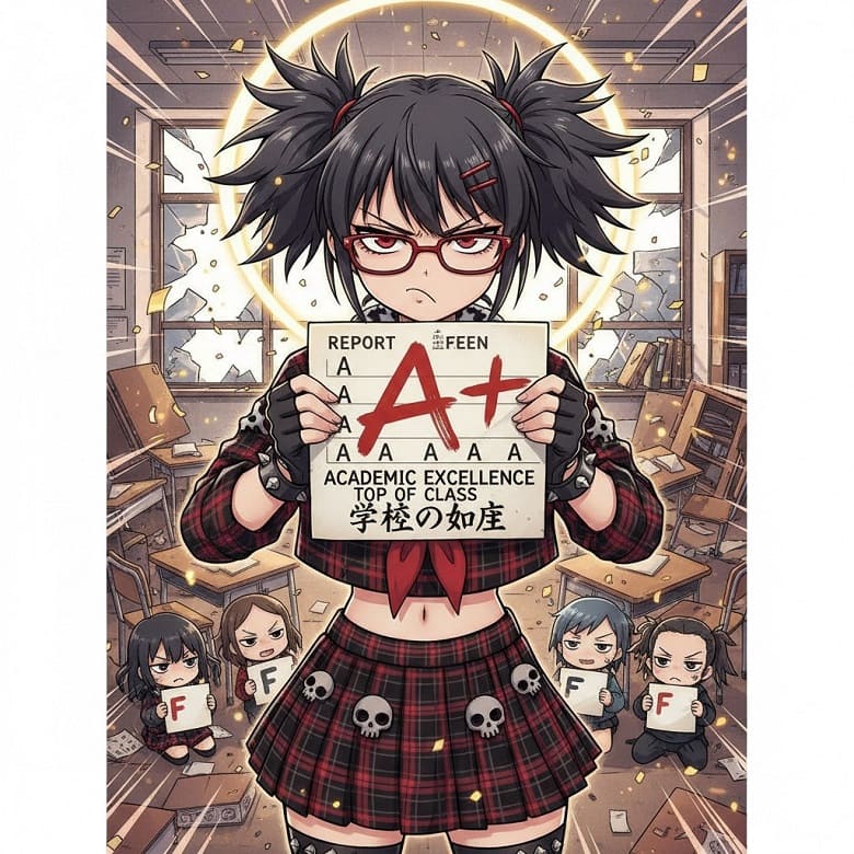 生成した意地悪そうな女の子の画像