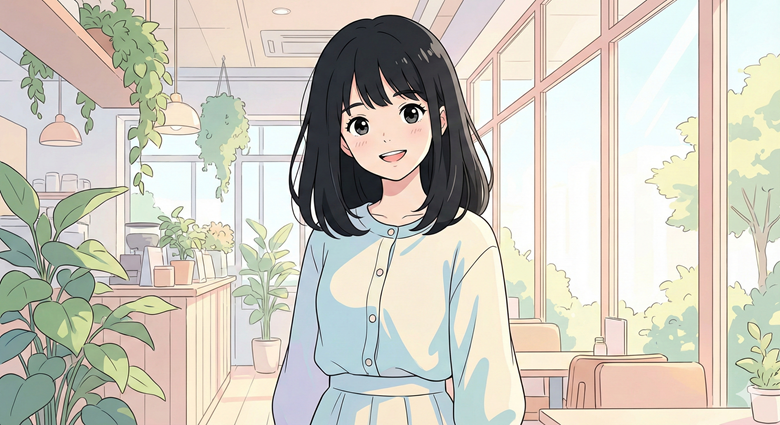 Nano Banana Proで作成した、アニメ調の女の子